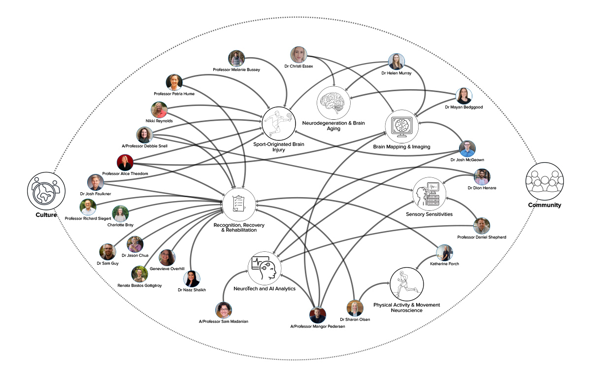 Chart of the structure of the network